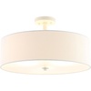 image:imageSAFAVIEH Lighting  Jolana 3Light 198Inch Semi Flush Mount Ceiling Light  White  Contemporary Design  Ideal for Foyer Hallway Entryway Kitchen Bedroom  LED Bulbs Included FLU4069BWhite