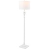 image:imageSAFAVIEH Lighting  Norla 61Inch Standing Floor Lamp  Gold  Fabric Drum Shade  Traditional SlimPole Design  Ideal for Living Room Bedroom Home Office  LED Bulb Included FLL4082CWhite