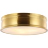 image:imageSAFAVIEH Lighting Collection Adria Brass Flush Mount LED Bulbs Included