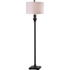 image:imageSAFAVIEH Lighting Collection Alphie Rustic Farmhouse Ebony 61inch Living Room Bedroom Home Office Standing Floor Lamp LED Bulb Included
