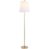 image:imageSAFAVIEH Lighting Collection Haelyn Contemporary Gold 68inch Floor Lamp LED Bulb Included