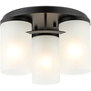 image:imageSAFAVIEH Lighting Collection Jeffra Nickel Flush Mount LED Bulbs IncludedBlack