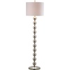 image:imageSAFAVIEH Lighting Collection Reflections Modern Farmhouse Stacked Ball Nickel 59inch Living Room Bedroom Home Office Standing Floor Lamp LED Bulb IncludedSilver
