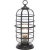 image:imageSAFAVIEH Lighting Collection Rigel Black Outdoor 13inch Table Lamp LED Bulb Included