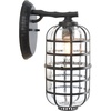 image:imageSAFAVIEH Lighting Collection Rigel Black Outdoor Sconce Set of 2 Light Fixture LED Bulbs Included