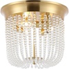 image:imageSAFAVIEH Lighting Collection Sarella Glam Gold Beaded Flush Mount LED Bulbs Included