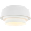 image:imageSAFAVIEH Lighting Collection Soraya White 3light 14inch Layered Flush Mount LED Bulbs Included