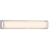 image:imageSAFAVIEH SCN4041A Lighting Gannon Brush Nickel and White Vanity Bar Bathroom LED Bulb Included Sconce