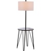 image:imageSafavieh FLL4010A Lighting Collection Ciro 58 Side Table Black Floor Lamp Metal