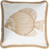 image:imageSafavieh Home Nilam Natural Color Fish Nautical Coastal 18inch Decorative Pillow