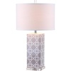 image:imageSafavieh Lighting Collection Quatrefoil Yellow Table Lamp Set of 2Grey  Set of 2
