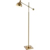 image:imageSafavieh Lighting Dagen Brass Gold Adjustable Floor Lamp LED Bulb Included