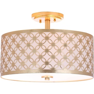 image:imageSAFAVIEH Collection Hutch 3 16 Flush Mount LightGold