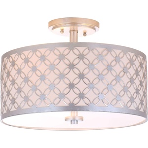 image:imageSAFAVIEH Collection Hutch 3 16 Flush Mount LightSilver