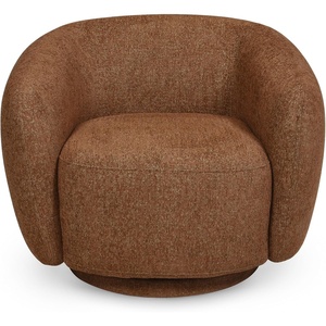 image:imageSAFAVIEH Couture  Florentina Swivel Accent Chair  Light Brown Performance Fabric  Fully Assembled  Ideal for Living Room Bedroom 185 Seat Height SFV2406ABrown