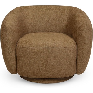 image:imageSAFAVIEH Couture  Florentina Swivel Accent Chair  Light Brown Performance Fabric  Fully Assembled  Ideal for Living Room Bedroom 185 Seat Height SFV2406ALight Brown
