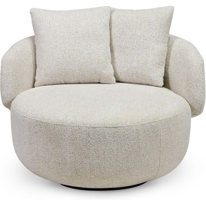 image:imageSAFAVIEH Couture  Karolie Swivel Accent Chair  Taupe Performance Fabric  Fully Assembled  Ideal for Living Room Bedroom 177 Seat Height SFV2407BTaupe