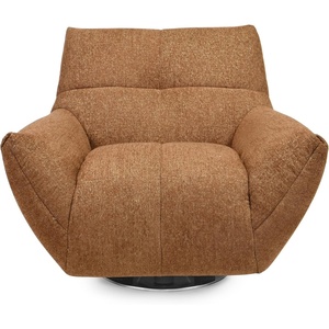 image:imageSAFAVIEH Couture  Layletta Swivel Accent Chair  Brown Performance Fabric  Fully Assembled  Ideal for Living Room Bedroom 17 Seat Height SFV2409BBrown