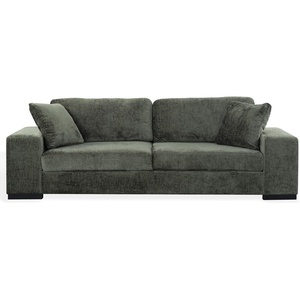 image:imageSAFAVIEH Couture  Oakleigh Sofa  Contemporary Style  Dark Green Chenille Upholstery  Ideal for Living Room Family Room 98 W x 35 D x 33 H SFV6121BDark Green