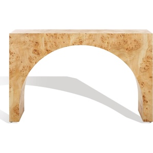 image:imageSAFAVIEH Couture Collection Katelynn Natural Arched Console Table for Living Room Foyer Bedroom Hallway Entryway Home Office Fully AssembledNatural