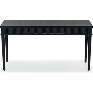 image:imageSAFAVIEH Couture Collection Shelbie Oak Brown amp Black 1Drawer Reeded Computer Table Office Writing DeskBlack