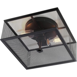 image:imageSAFAVIEH FLU4007A Collection Hagan Mount Flush Light Black