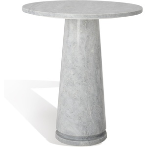 image:imageSAFAVIEH Furniture  Valentia Tall Marble Accent Table  Green  Marble Top  Glam Stone Pedestal Design  Ideal for Living Room Entryway Dining Room 205 W x 205 D x 235 H SFV9703CGrey