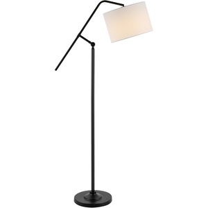 image:imageSAFAVIEH Home Collection Newbrook Black 62inch Reading Task Swing Arm Floor Lamp LED Bulb Included