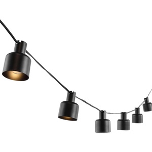 image:imageSAFAVIEH Lighting Collection Adaner Black 10Foot LED Outdoor String Lights