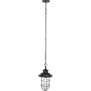 image:imageSAFAVIEH Lighting Collection Adelle Black Outdoor Pendant Hanging Light Fixture LED Bulb Included