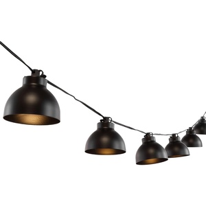 image:imageSAFAVIEH Lighting Collection Claudie Black 10Foot LED Outdoor String Lights