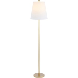 image:imageSAFAVIEH Lighting Collection Haelyn Contemporary Gold 68inch Floor Lamp LED Bulb Included