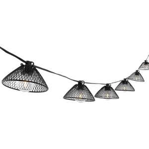 image:imageSAFAVIEH Lighting Collection Junia Black 10Foot LED Outdoor String Lights