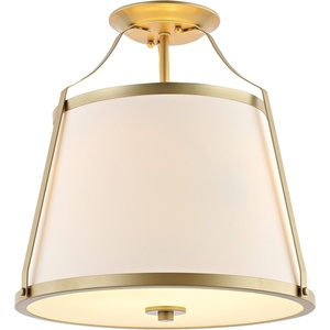 image:imageSAFAVIEH Lighting Collection Lanis WhiteGold Flush Mount LED Bulbs Included