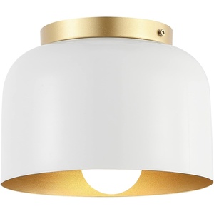image:imageSAFAVIEH Lighting Collection Peale Modern Contemporary WhiteGold Flush Mount LED Bulb Included