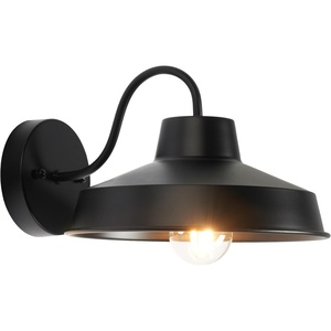 image:imageSAFAVIEH Lighting Collection Quarry Black Outdoor Sconce Set of 2 Light Fixture LED Bulbs Included