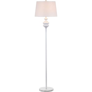 image:imageSAFAVIEH Lighting Collection Torc Modern Contemporary Farmhouse White 68inch Living Room Bedroom Home Office Standing Floor Lamp LED Bulb IncludedWhite