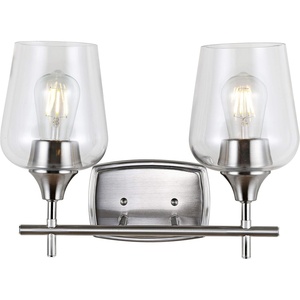 image:imageSAFAVIEH SCN4056A Lighting Tage Nickel and Brass 11inch LED Bulb Included Wall Sconce