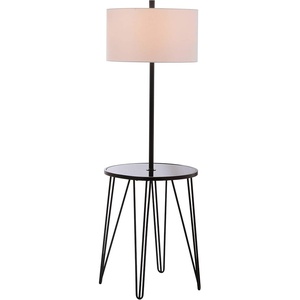 image:imageSafavieh FLL4010A Lighting Collection Ciro 58 Side Table Black Floor Lamp Metal