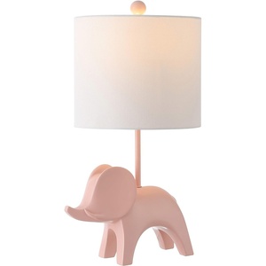 image:imageSafavieh Kids Lighting Collection Ellie Elephant Grey Ceramic 20inch Bedroom Living Room Home Office Desk Nightstand Table Lamp LED Bulb IncludedPink