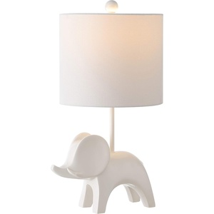 image:imageSafavieh Kids Lighting Collection Ellie Elephant Grey Ceramic 20inch Bedroom Living Room Home Office Desk Nightstand Table Lamp LED Bulb IncludedWhite