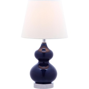 image:imageSafavieh Kids Lighting Collection Eva Navy Double Gourd 19inch Bedroom Living Room Home Office Desk Nightstand Table Lamp LED Bulb IncludedNavy