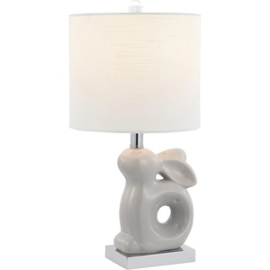 image:imageSafavieh Kids Lighting Collection Ruby Rabbit Grey Ceramic 19inch Bedroom Living Room Home Office Desk Nightstand Table Lamp LED Bulb IncludedGray