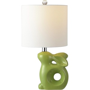 image:imageSafavieh Kids Lighting Collection Ruby Rabbit Grey Ceramic 19inch Bedroom Living Room Home Office Desk Nightstand Table Lamp LED Bulb IncludedGreen