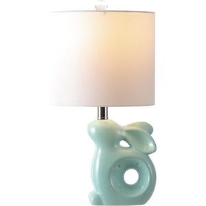 image:imageSafavieh Kids Lighting Collection Ruby Rabbit Grey Ceramic 19inch Bedroom Living Room Home Office Desk Nightstand Table Lamp LED Bulb IncludedSea Foam