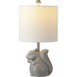 image:imageSafavieh Kids Lighting Collection Sunny Squirrel Grey Ceramic 18inch Bedroom Living Room Home Office Desk Nightstand Table Lamp LED Bulb IncludedGray