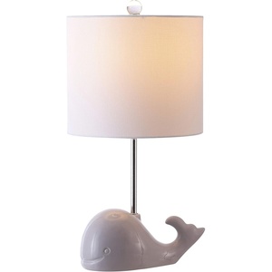 image:imageSafavieh Kids Lighting Collection Walter Whale Light Grey Ceramic 19inch Bedroom Living Room Home Office Desk Nightstand Table Lamp LED Bulb IncludedGray