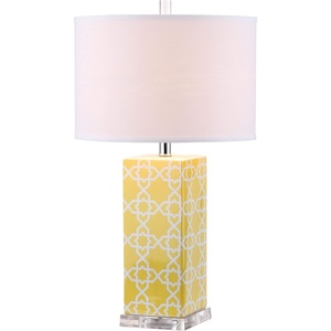 image:imageSafavieh Lighting Collection Quatrefoil Yellow Table Lamp Set of 2Yellow  Set of 2