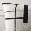 image:imageSAFAVIEH AZEEM 18x18 Pillow IvoryBlack