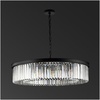 image:imageSAFAVIEH Couture Lighting  Jennaya 12Light 315Inch Crystal Chandelier  Black  Glam Cluster Design  Ideal for Dining Room Foyer Entryway  LED Bulb Included CTL1002A